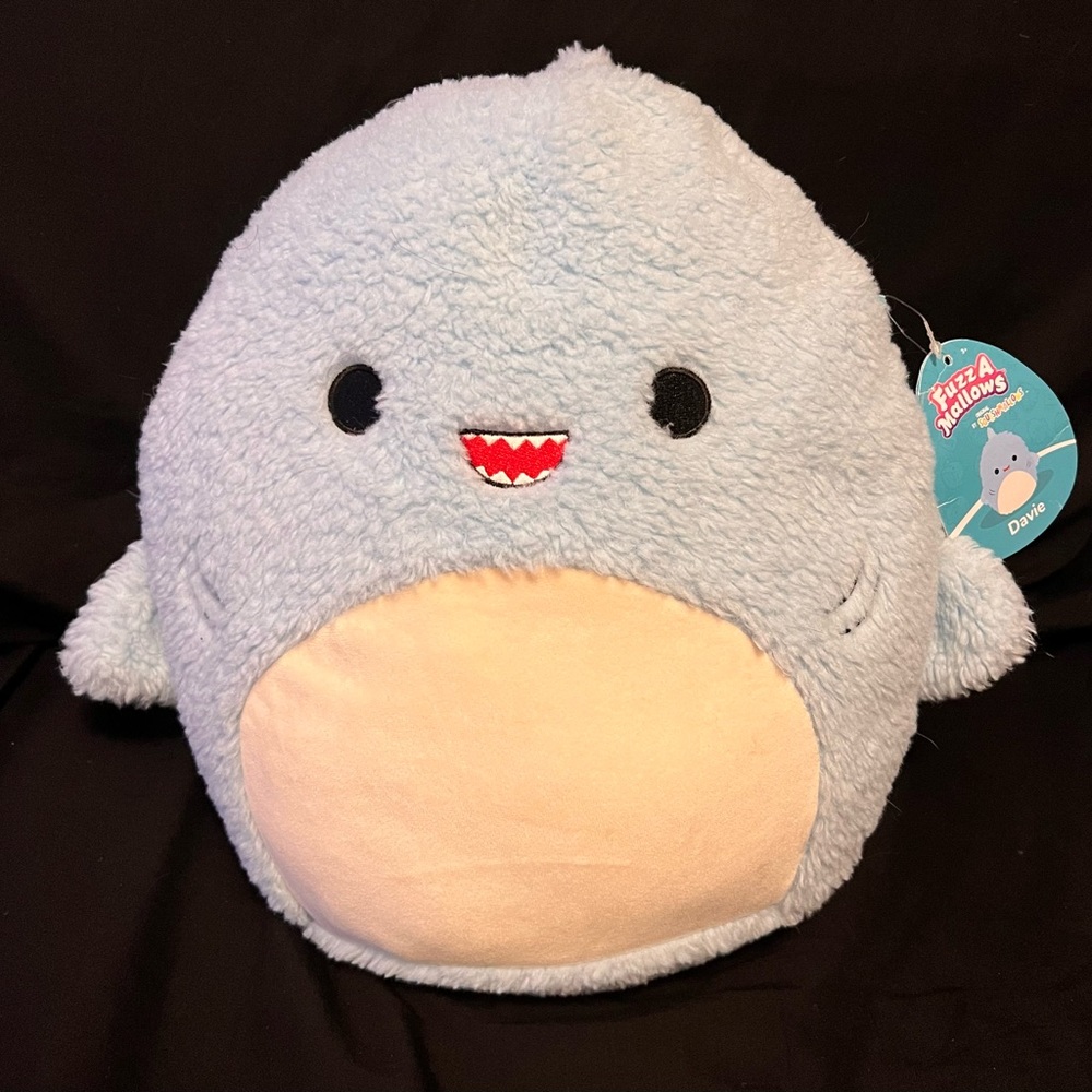 Davie 12” Fuzzy Shark Squishmallow
